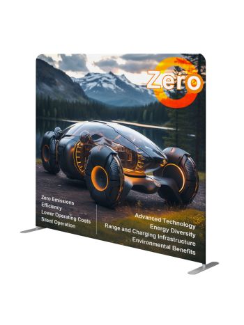 8ft Straight Tension Fabric Display