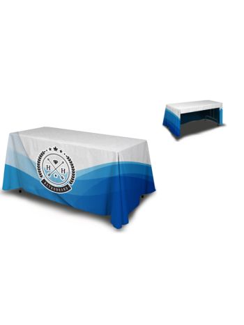 4ft Table Cover 3 sided (Open Back)