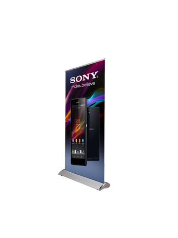 24" X 60" Premium Roll-Up Banner Stand With Graphics