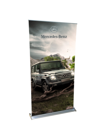 47" Premium Retractable Banner Stand With Graphics