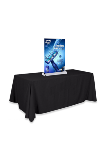 11.75" Table Top Mini Banner Stand With Graphics